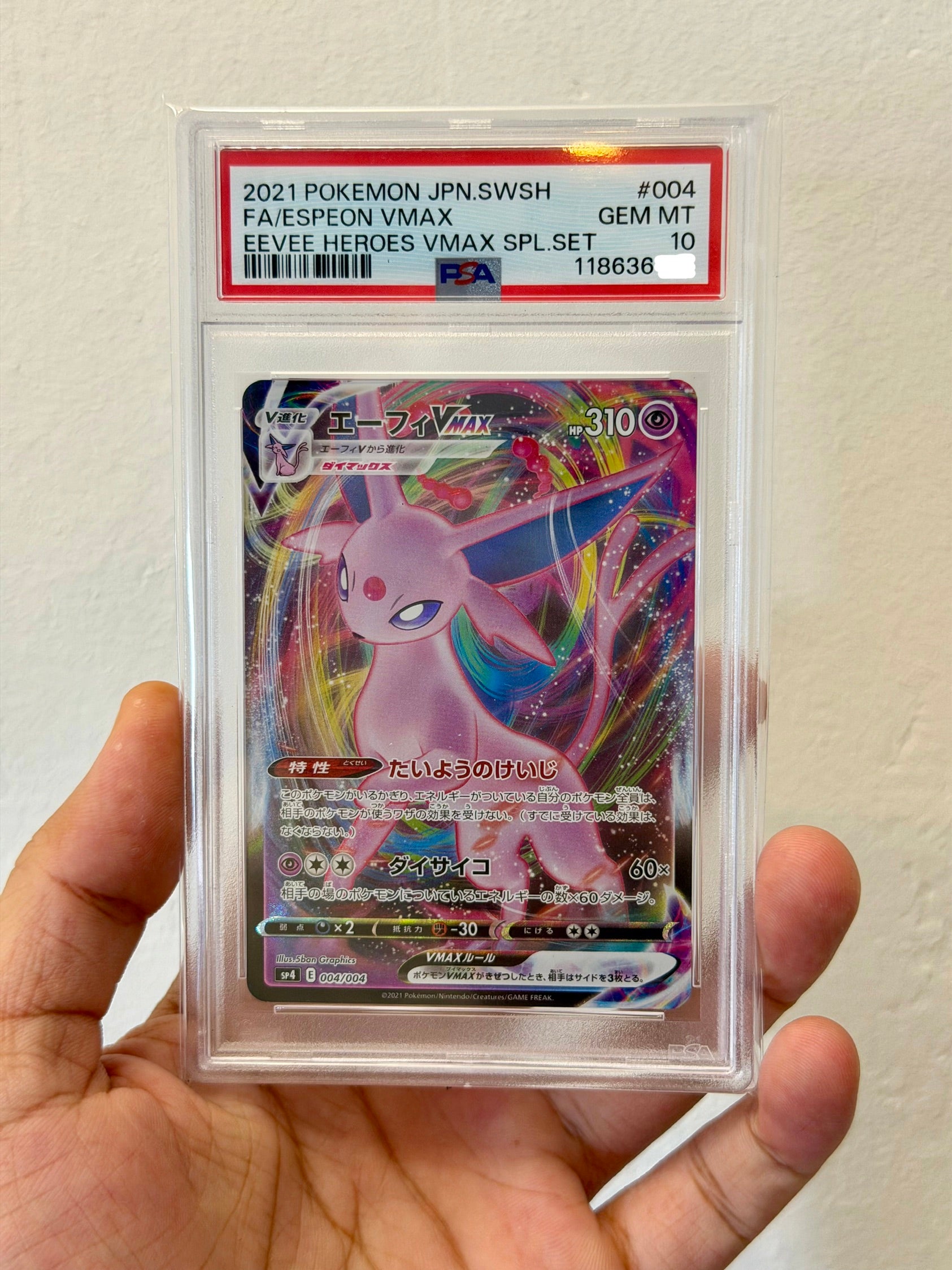 Espeon Vmax #4 PSA 10